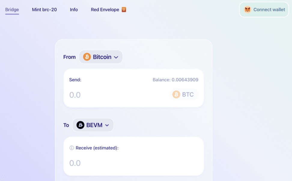 (BEVM Bridge 用户界面)