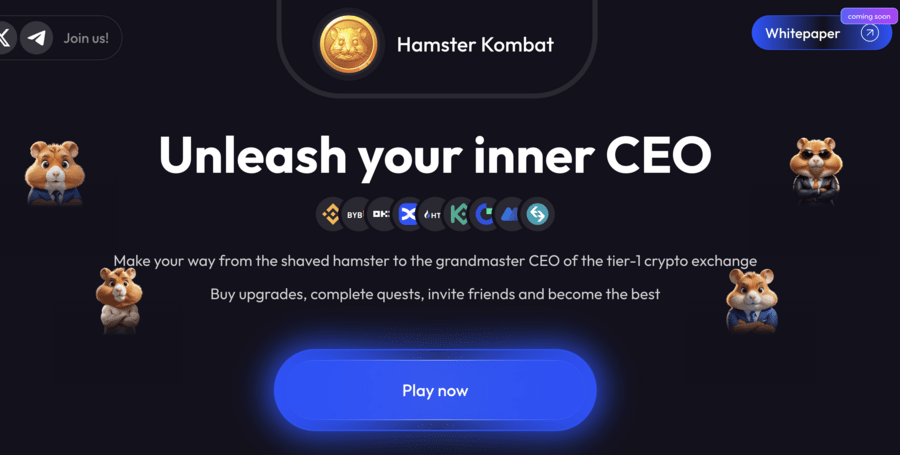 Hamster Kombat homepage