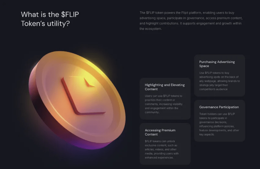 FLIP token utility: Flipit