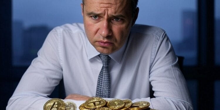 La alta volatilidad de bitcoin propició fuertes liquidaciones de posiciones apalancadas. Fuente: Imagen generada mediante Grok, por CriptoNoticias.