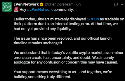 cPen Price leak announcement