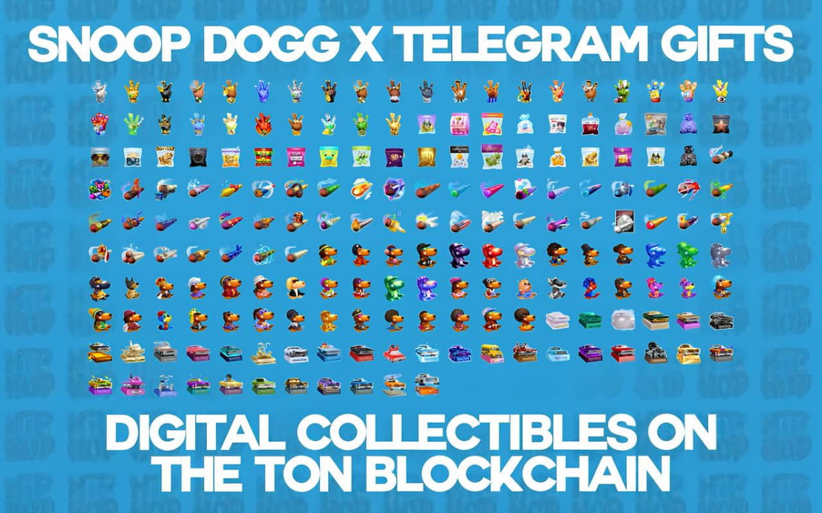 Snoop Dogg’s TON-backed Telegram gift drop sells out in 40 minutes, generating $12 million in sales.
