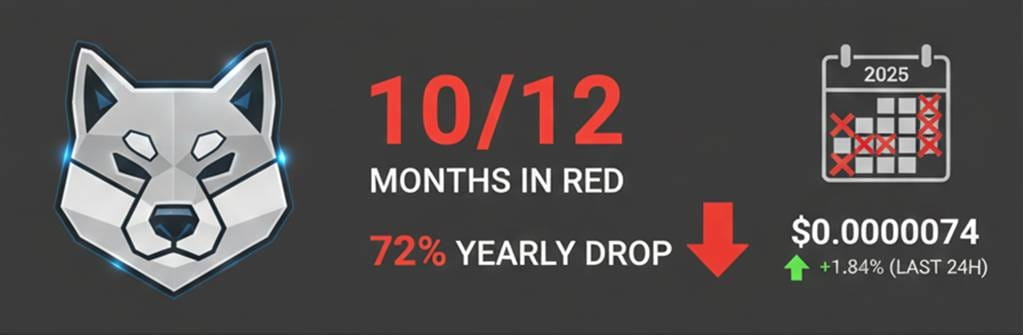 Shiba Inu suffers its worst year-