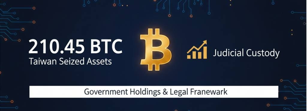 Taiwan - 210 Bitcoin assets seized