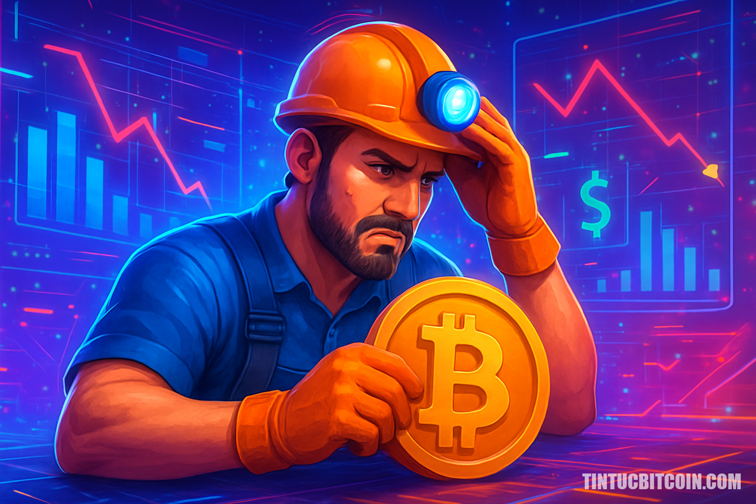 Thợ đào Bitcoin chịu áp lực khi giá dưới chi phí tăng trưởng