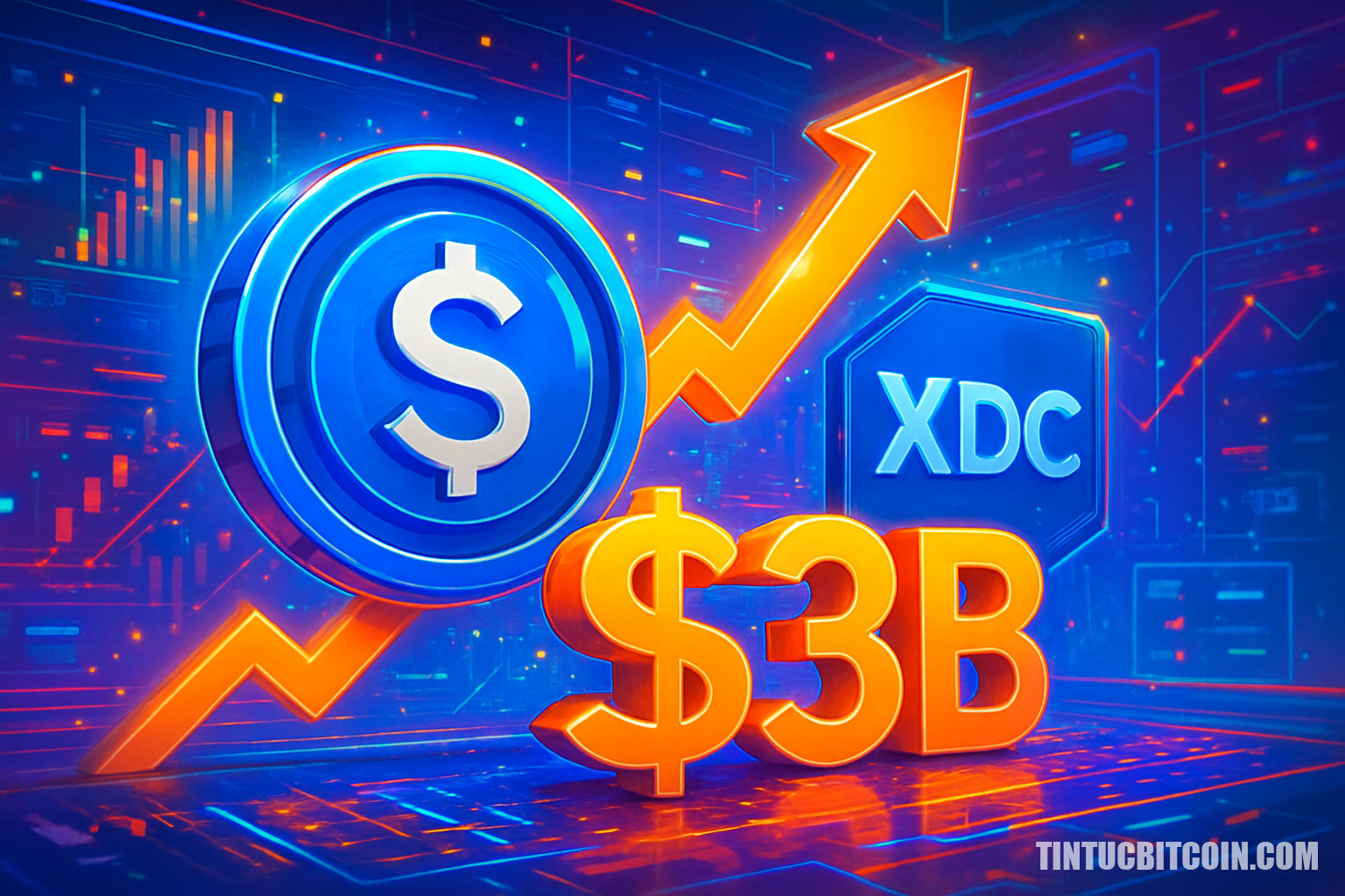 USDC trên XDC đạt 3 tỷ USD trong 30 ngày, báo hiệu dịch chuyển DeFi