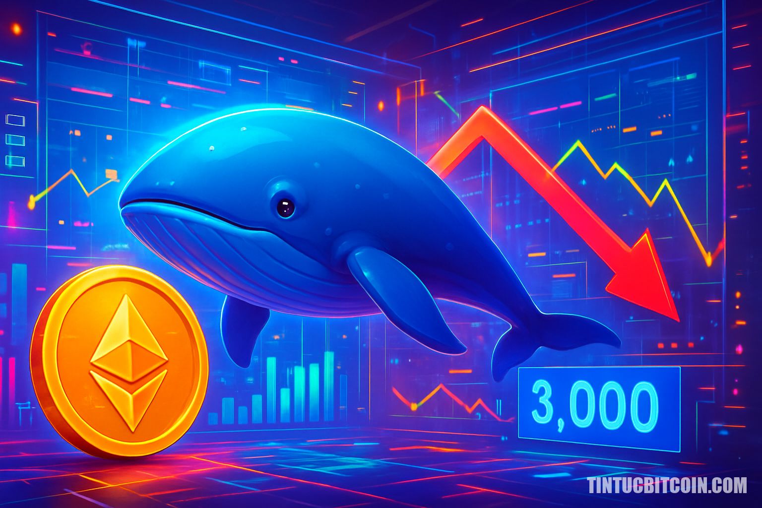 Cá voi âm thầm mua vào khi Ethereum rơi dưới 3.000 USD?