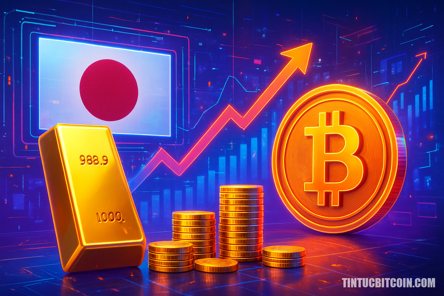 Dự trữ vàng Nhật Bản tăng 60% năm 2025, tác động gì tới Bitcoin?