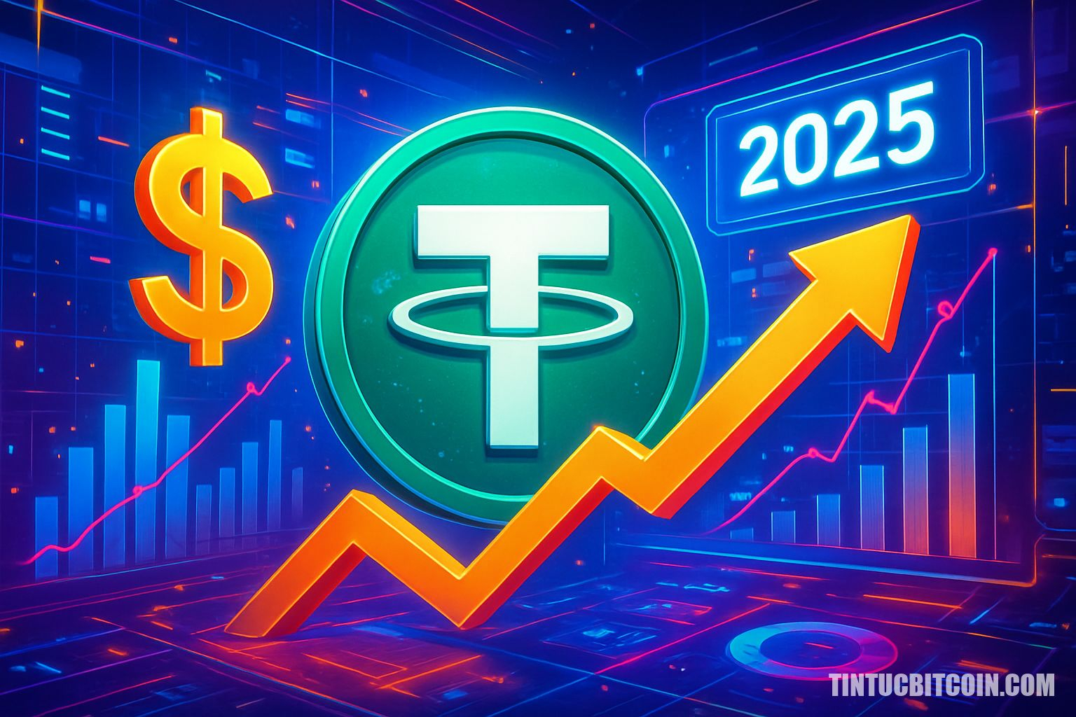 Tether dự báo lợi nhuận 10 tỷ USD năm 2025 nhờ USDT tăng trưởng