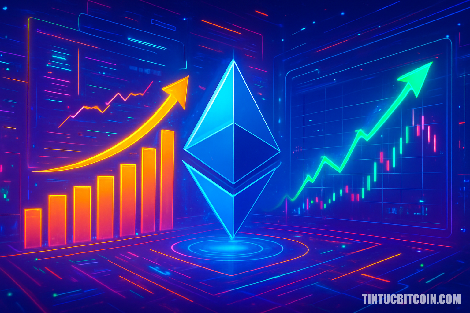 Ethereum lập kỷ lục tăng trưởng mạng lưới, giá ETH chưa tăng theo