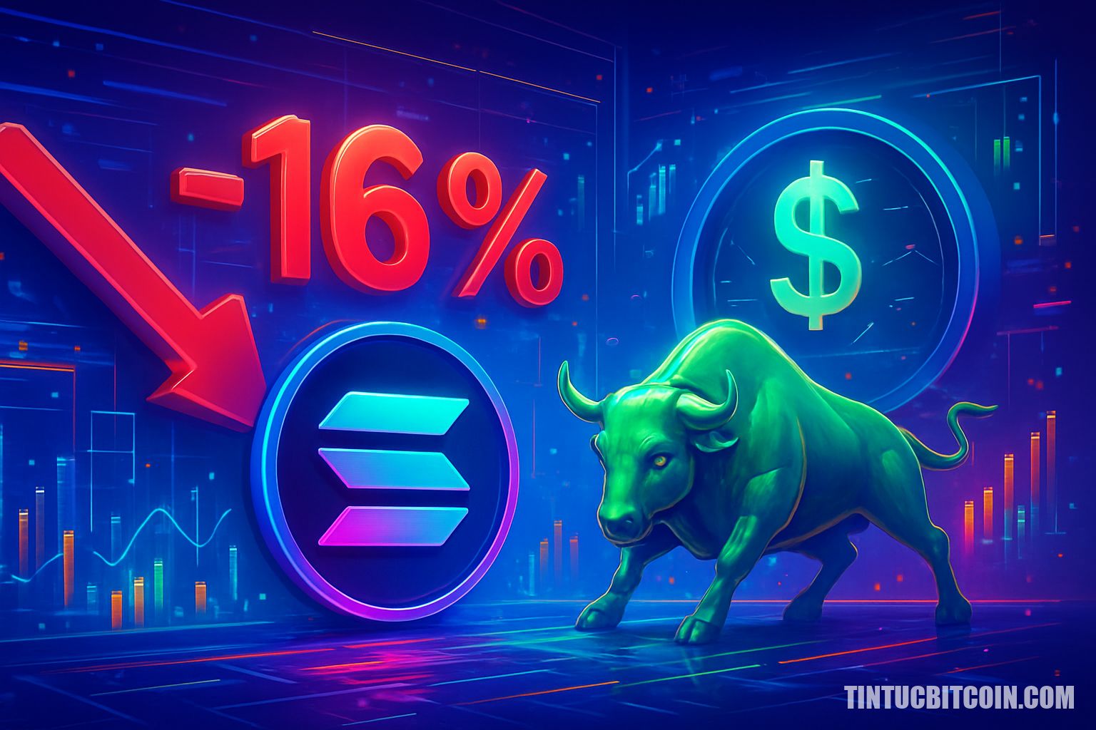 Solana giảm 16% khi staking lập kỷ lục, phe bò giữ 126 USD?