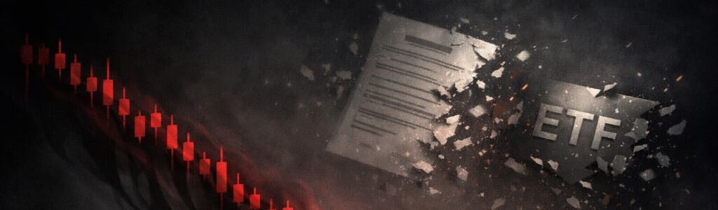 WisdomTree withdrew its S-1 for a proposed spot XRP ETF on Jan. 6, 2026, and XRP dropped 6% amid a 3% 24-hour slide.