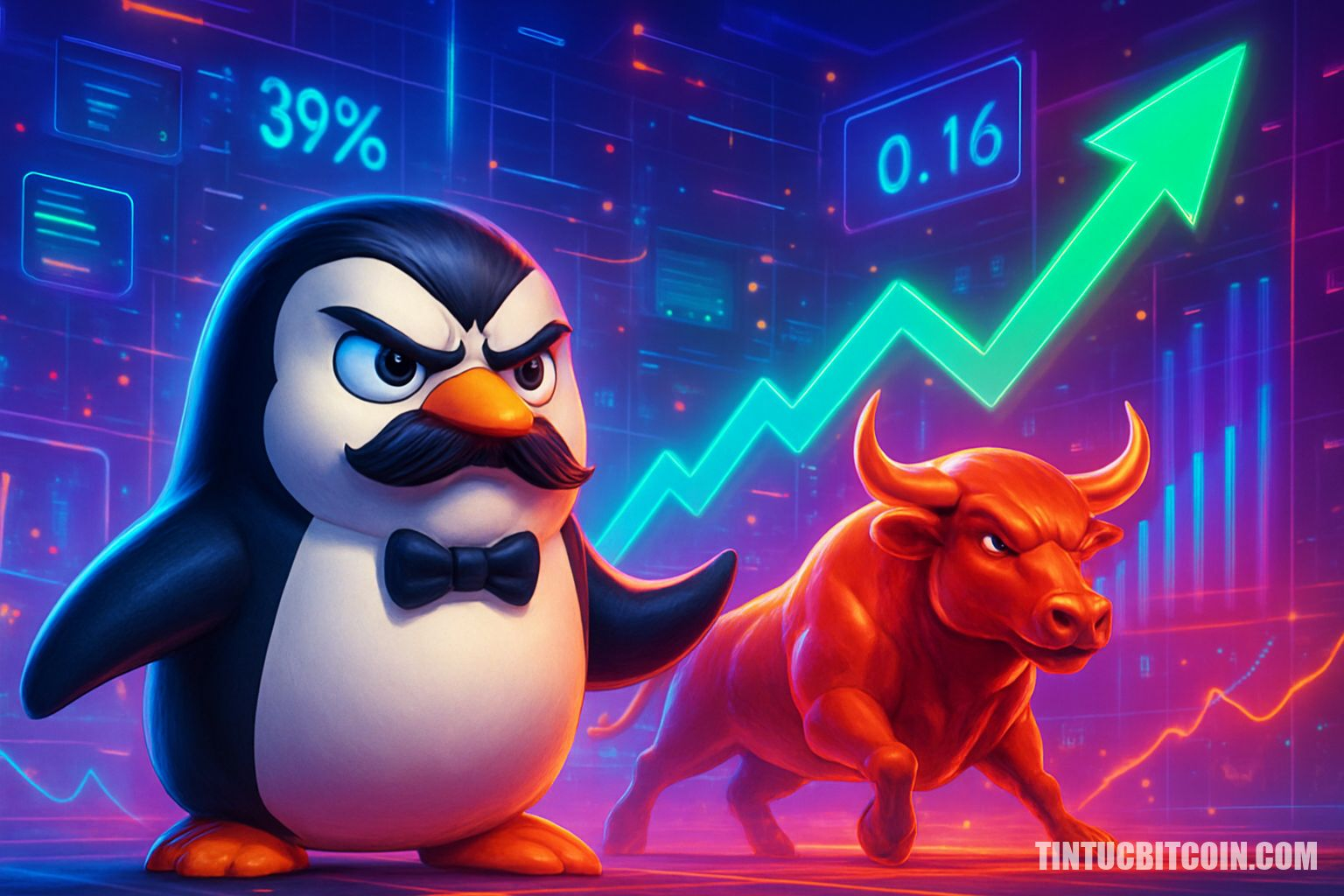 Nietzschean Penguin tăng 39%: bò có lấy lại đỉnh 0,16 USD?