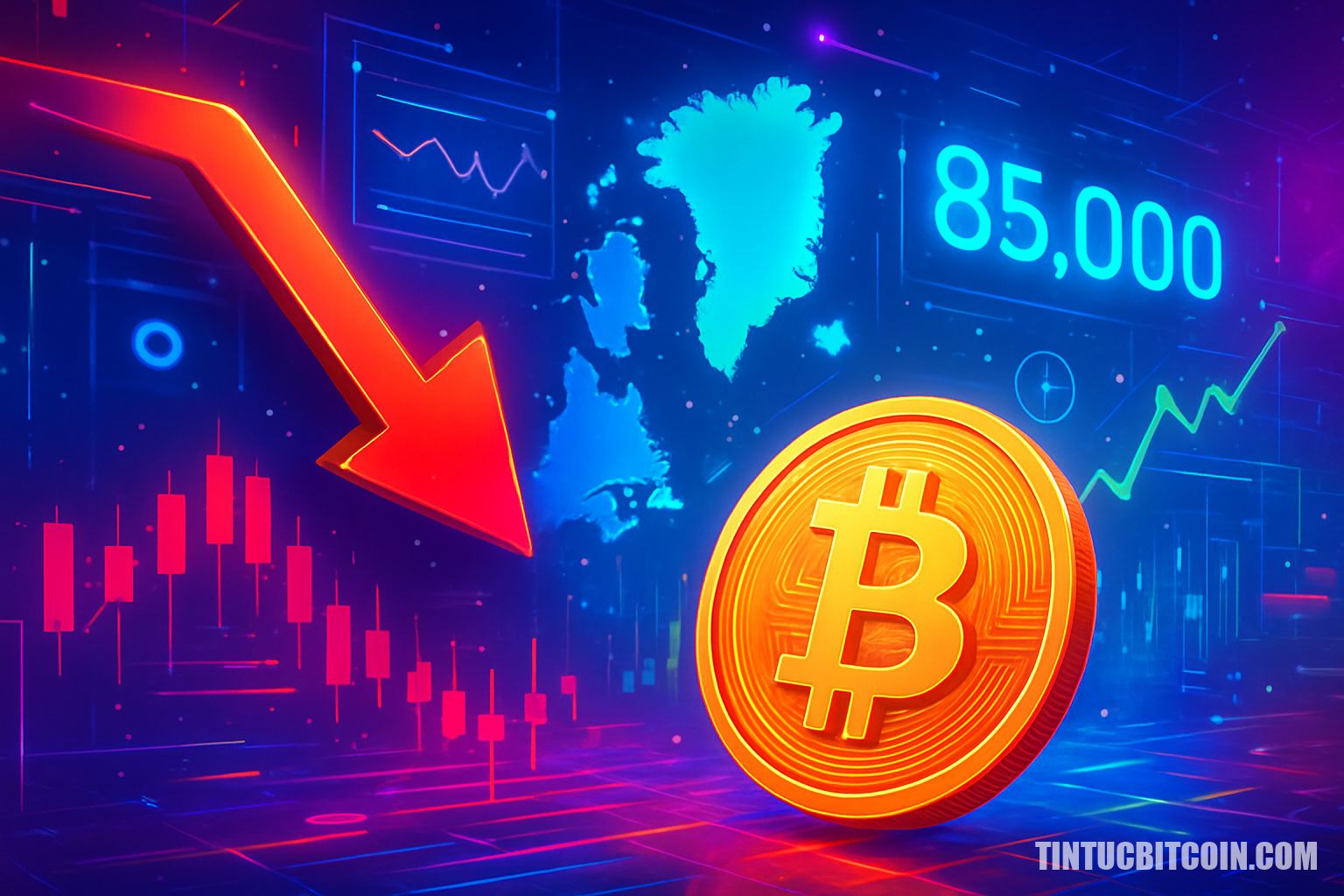 Bitcoin giảm 3,8% vì căng thẳng EU-Greenland, mốc 85.000 USD sớm?