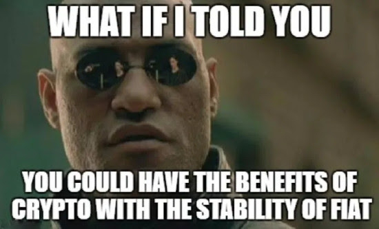 Meme about stablecoins