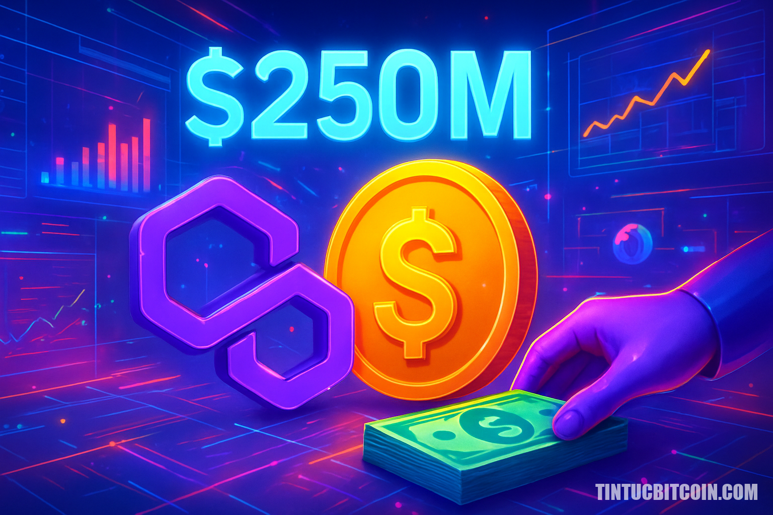 Polygon đặt cược 250 triệu USD vào stablecoin, POL còn yếu