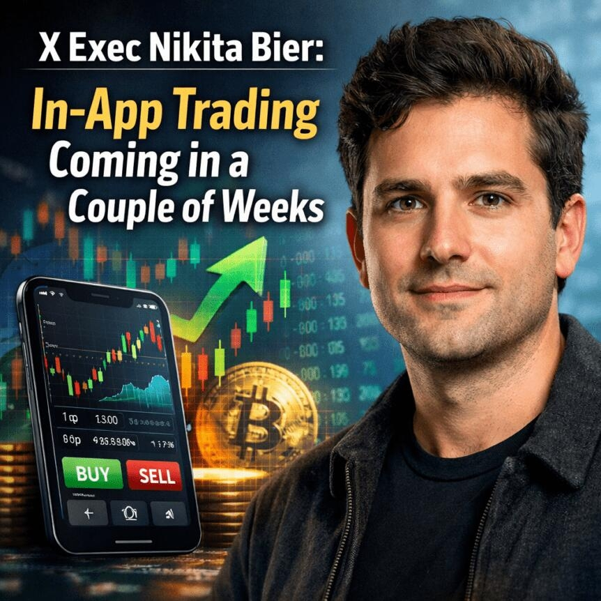 X Exec Nikita Bier: In-App Trading Coming In A Couple Of Weeks