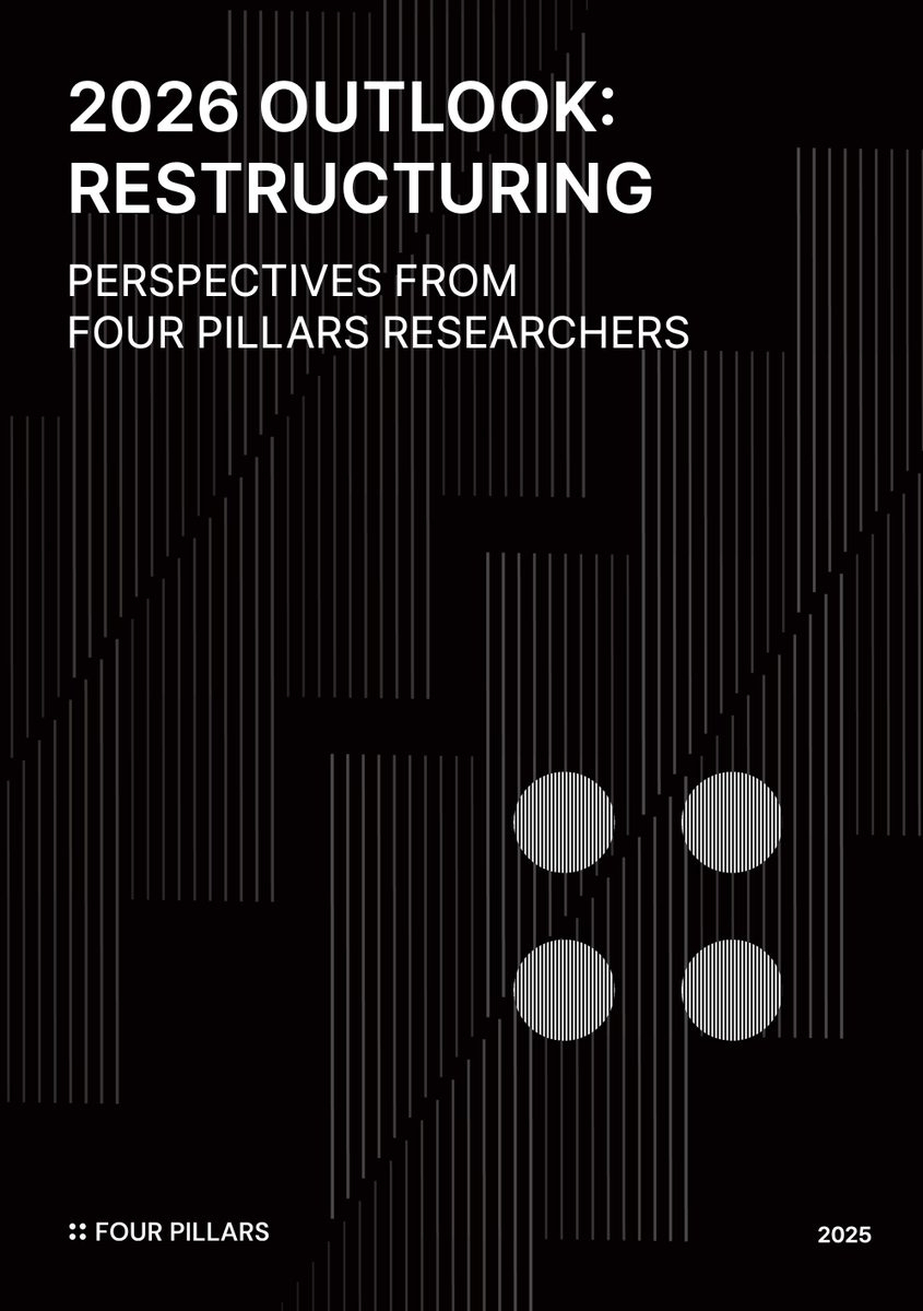 Report] 2026 Outlook: Restructuring Perspectives from Four Pillars  researchers Written by @FourPillarsFP --- https://t.co/XUMD87MsdZ --- 2025  marked the first year in which the crypto market began to be redefined under