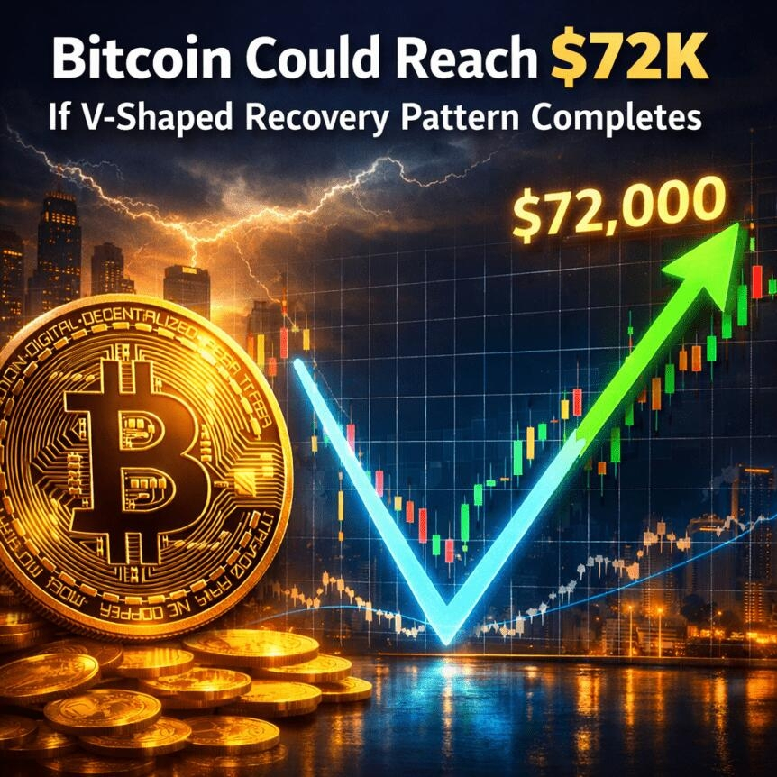 Bitcoin Could Reach $72k If V-Shaped Recovery Pattern Completes