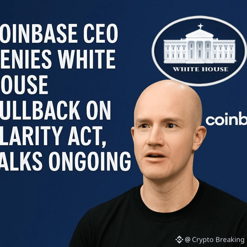 Cb 393404 Coinbase Ceo Denies White House Pullback On Clarity Act Talks Ongoing