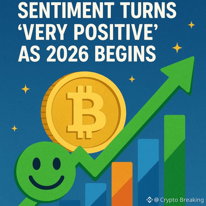 Crypto Market Sentiment Turns 'very Positive' As 2026 Begins