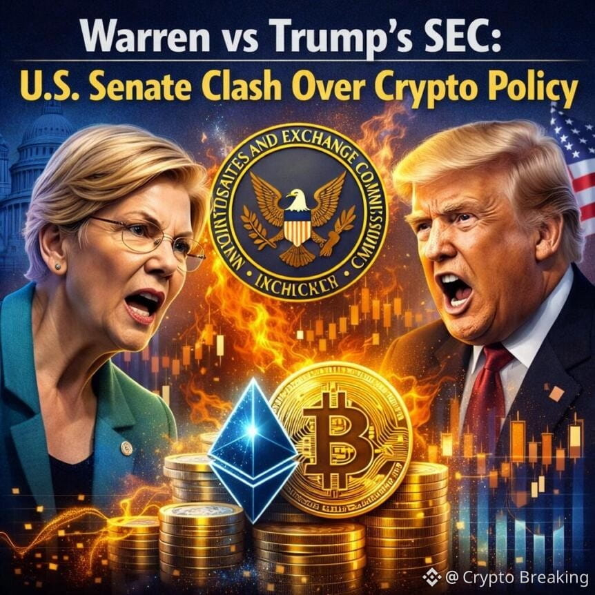 Warren Vs Trump’s Sec: U.s. Senate Clash Over Crypto Policy