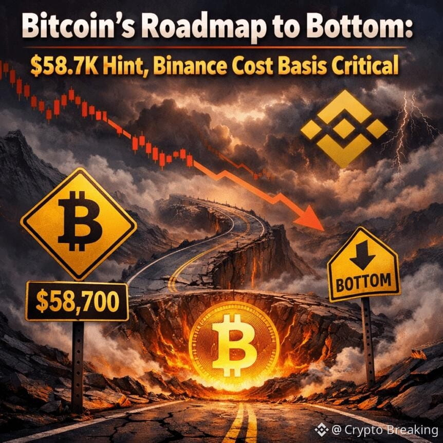 Bitcoin's Roadmap To Bottom: $58.7k Hint, Binance Cost Basis Critical