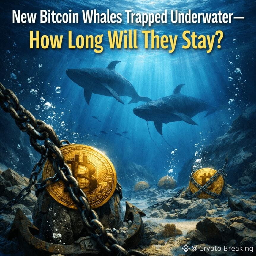 New Bitcoin Whales Trapped Underwater—how Long Will They Stay?