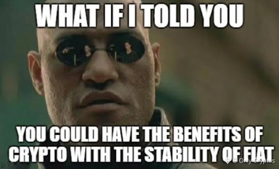 Meme about stablecoins