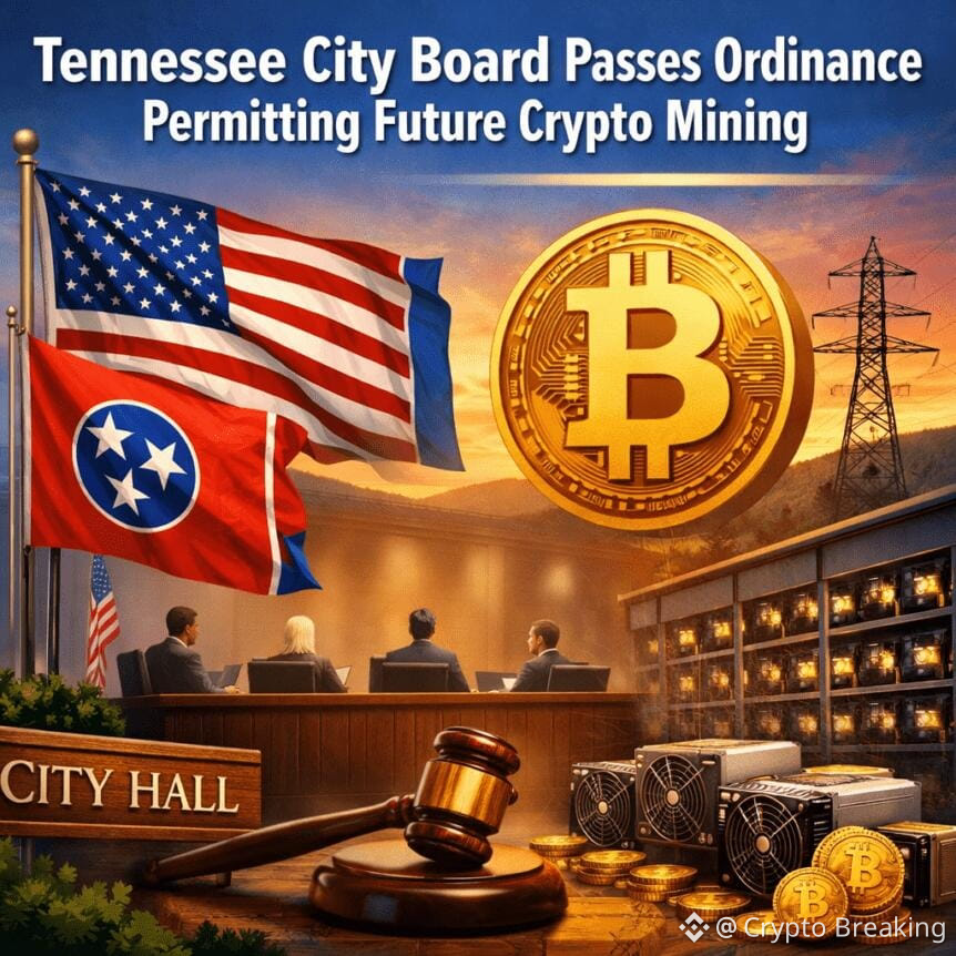 Tennessee City Board Passes Ordinance Permitting Future Crypto Mining