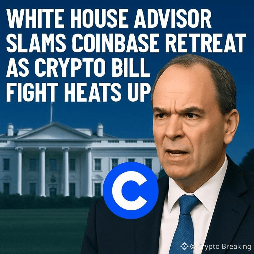 Cb 404295 White House Advisor Slams Coinbase Retreat As Crypto Bill Fight Heats Up