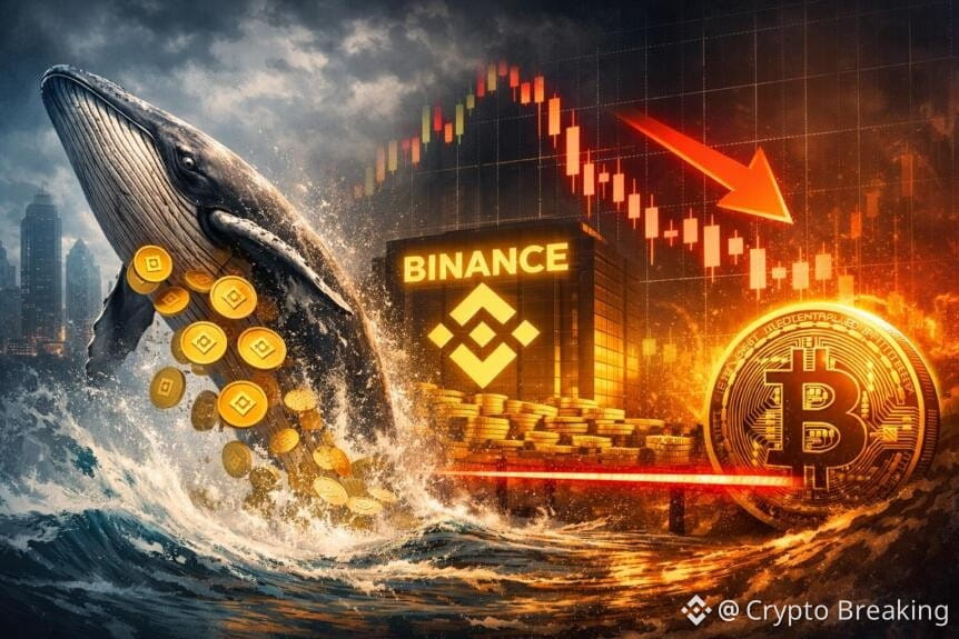 Binance Whale Inflows Surge As Bitcoin Tests Critical Support