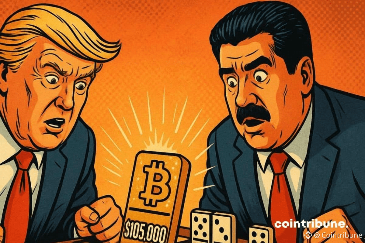 Donald Trump et le président Maduro du Venezuela en pleine crise, le bitcoin émerge et pourrait atteindre les 105 000 dollars bientôt.