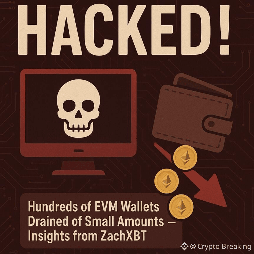 Hacked! Hundreds Of Evm Wallets Drained Of Small Amounts — Insights From Zachxbt
