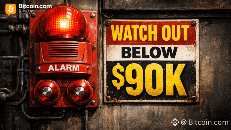 Bitcoin Below $90,000: Technicals Flash ‘Strong Sell’ as Geopolitical Fears Erase Monthly Gains