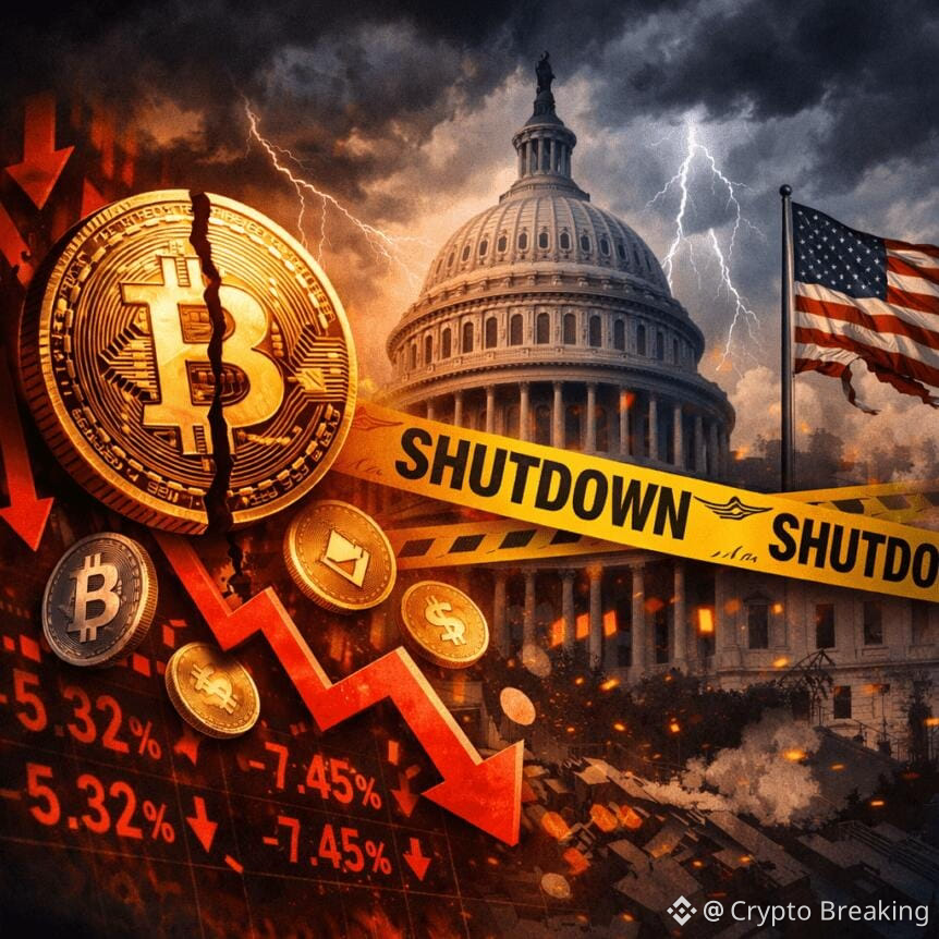 Crypto Market Drops $100b As Us Government Shutdown Fears Loom