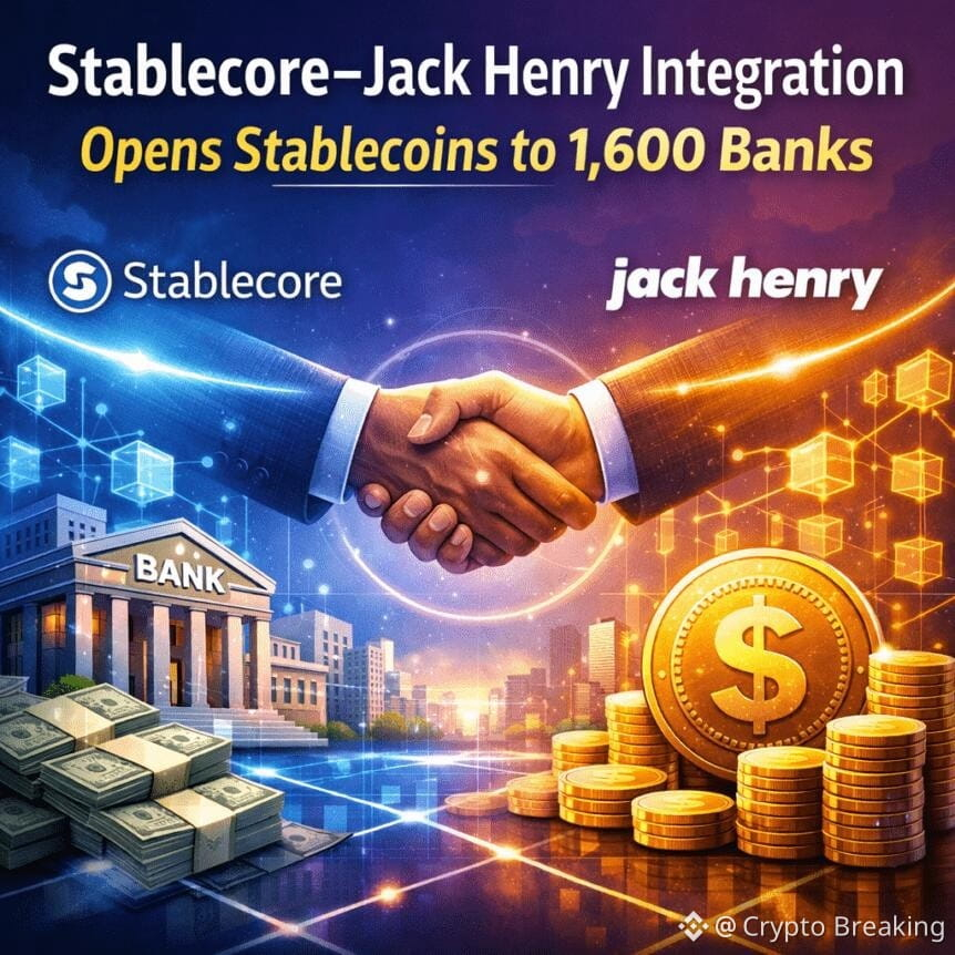 Stablecore–jack Henry Integration Opens Stablecoins To 1,600 Banks