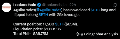 BTC Trader moving to ETH