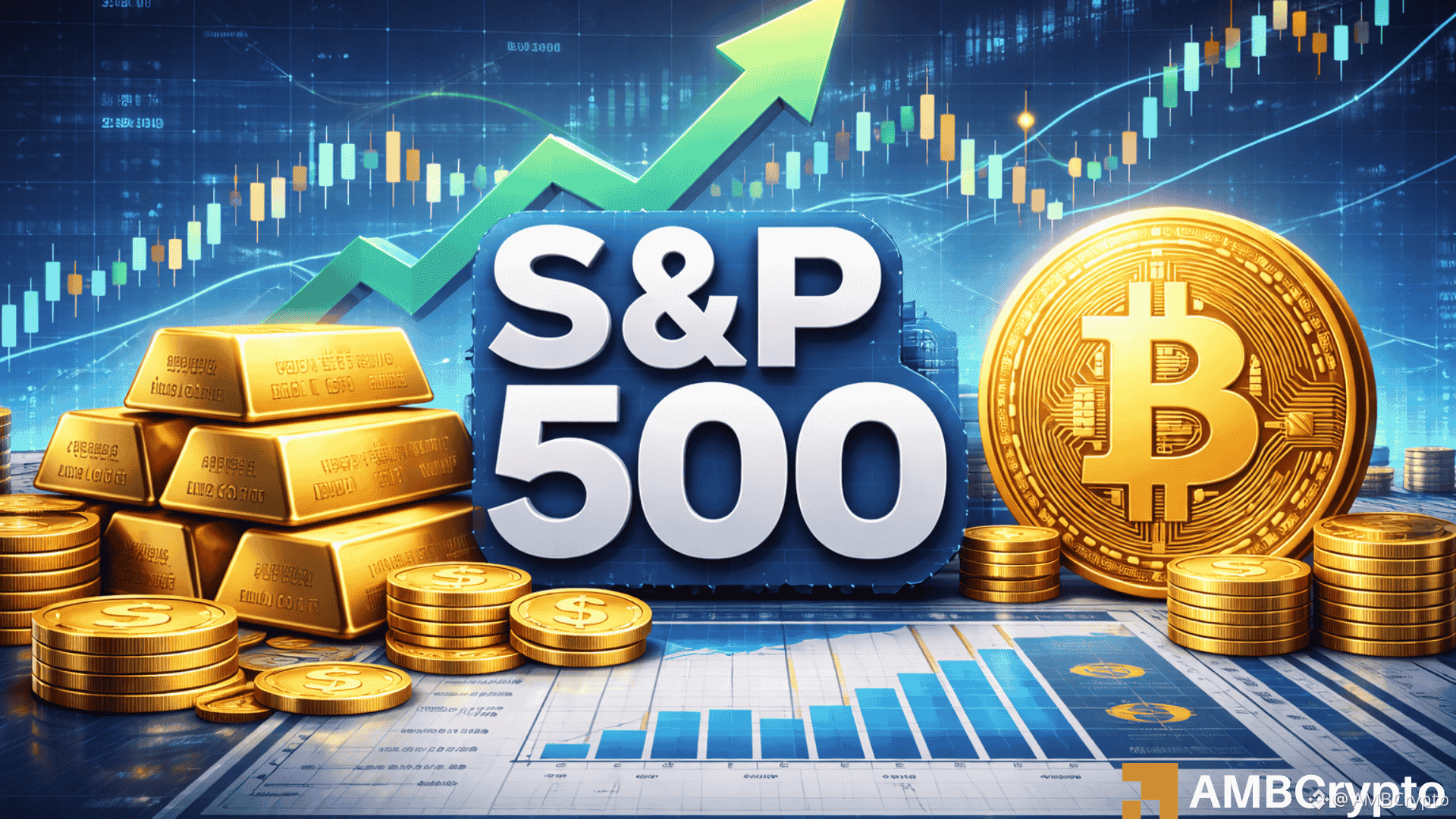 Wall Street and gold break records while Bitcoin plays catch-up