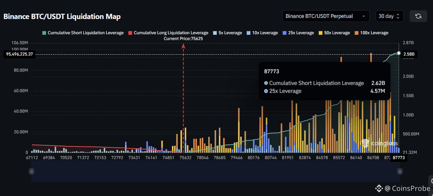 Liquidation Chart Liquidity at Upside