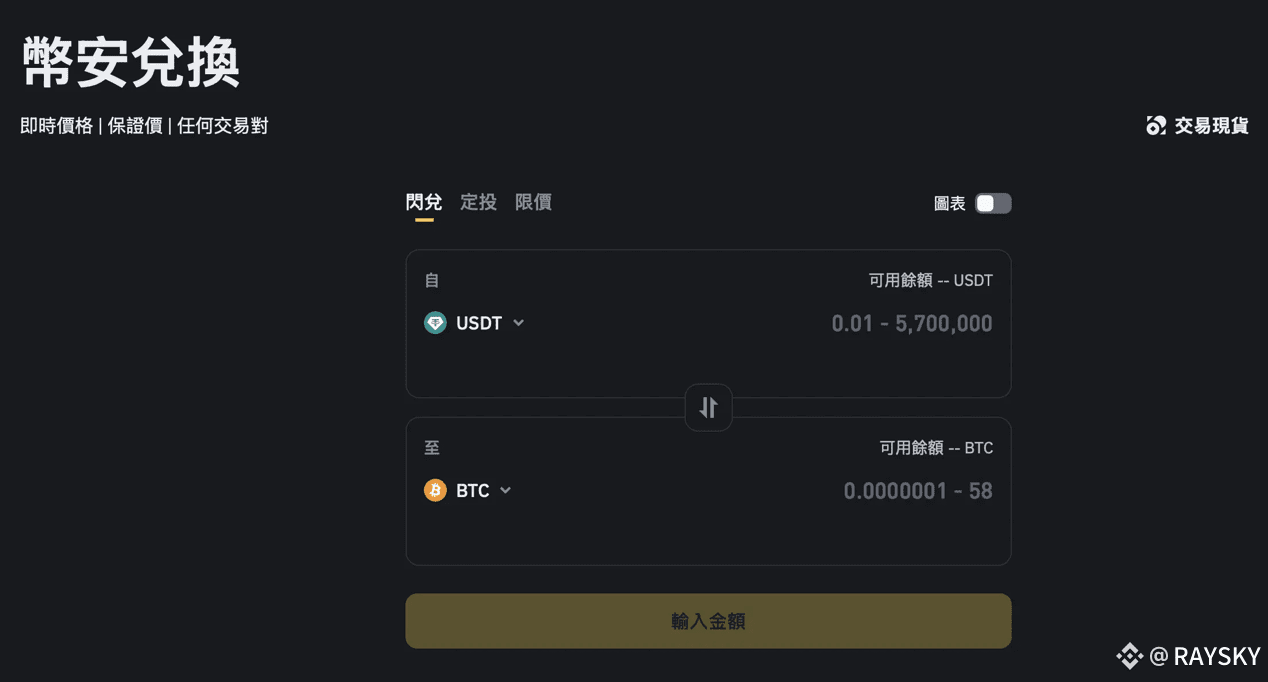 幣安閃兌是幣安交易所提供的一種快速換虛擬貨幣的功能