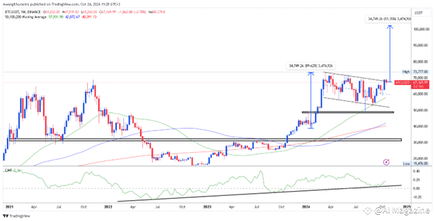 BTC Weekly Chart - TradingView