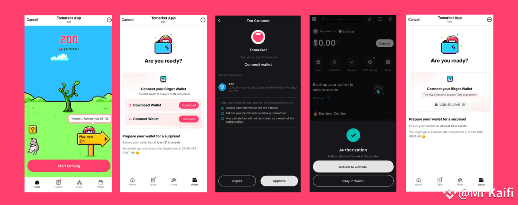 Tomarket Wallet Connection Process<br /><br />