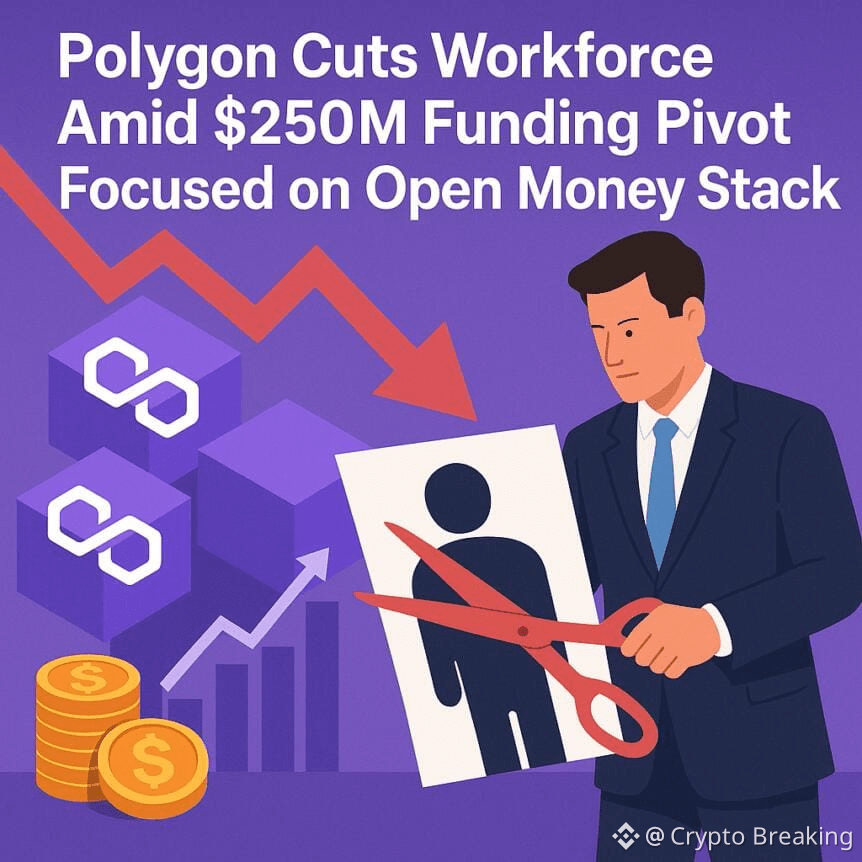 Polygon Cuts Workforce Amid $250m Funding Pivot Focused On Open Money Stack