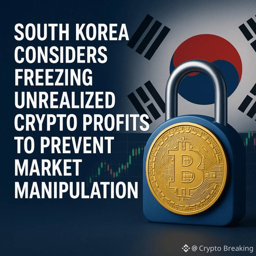 South Korea Considers Freezing Unrealized Crypto Profits To Prevent Market Manipulation