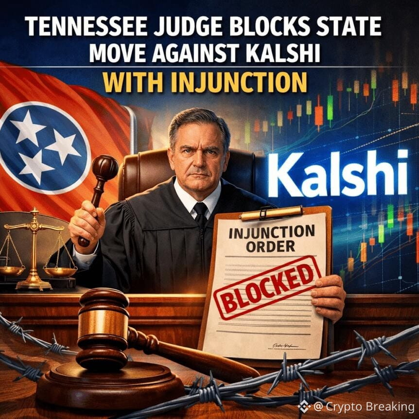 Tennessee Judge Blocks State Move Against Kalshi With Injunction
