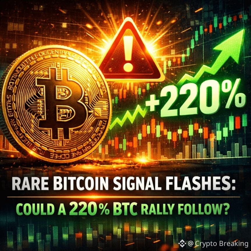 Rare Bitcoin Signal Flashes: Could A 220% Btc Rally Follow?