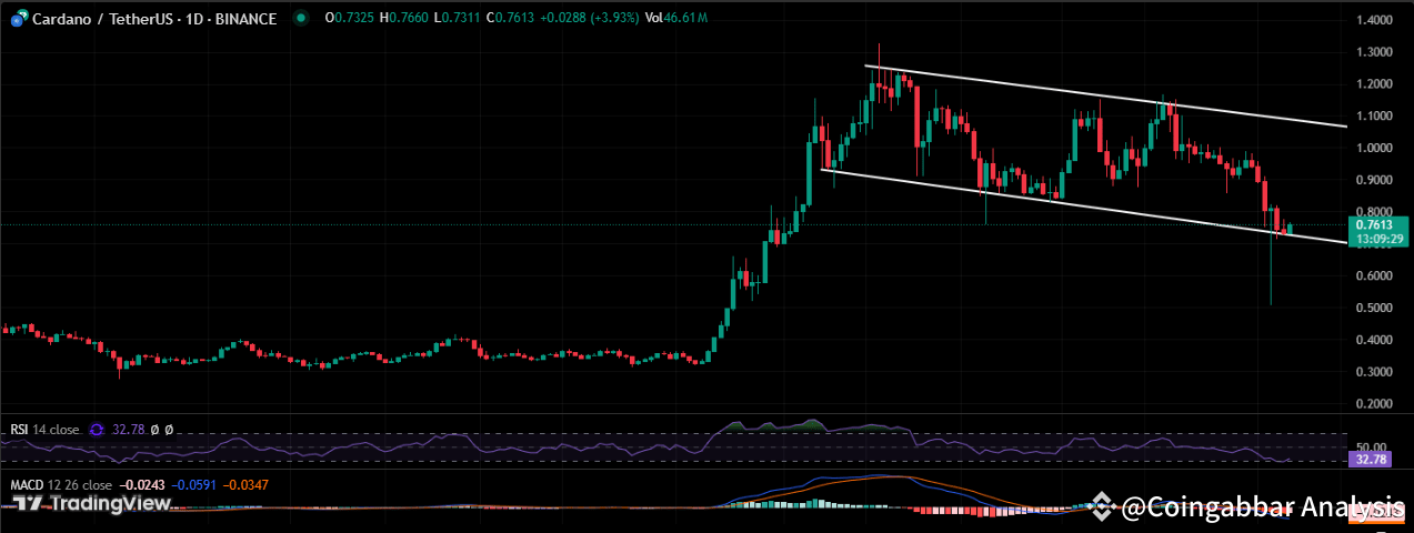 Cardano 1/day price chart
