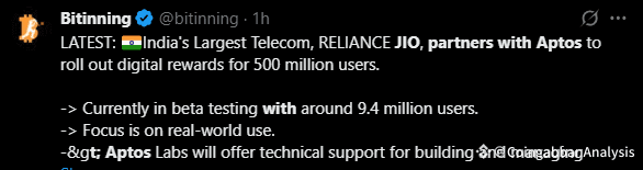 Aptos Jio Partnership Announcement